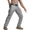 CQR Men’s Flex Stretch Tactical Pants, Water Resistant Ripstop Cargo Pants, Lightweight EDC Outdoor Work Hiking Pants(Tac-stretch Cargo Regular Stone)