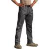 CQR Men’s Flex Stretch Tactical Pants, Water Resistant Ripstop Cargo Pants, Lightweight EDC Outdoor Work Hiking Pants(Tac-stretch Charcoal)