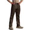 CQR Men’s Flex Stretch Tactical Pants, Water Resistant Ripstop Cargo Pants, Lightweight EDC Outdoor Work Hiking Pants(Tac-stretch Dark Brown)