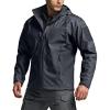 CQR Men’s Hooded Tactical Softshell Jacket, Water Resistant Fleece Lined Hoodie, Winter Outdoor Hunting Hiking Rain Wind(Modern Heather Dark Grey)