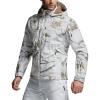 CQR Men’s Hooded Tactical Softshell Jacket, Water Resistant Fleece Lined Hoodie, Winter Outdoor Hunting Hiking Rain Wind(Operator Print Jacket Winter Hunting Camo)