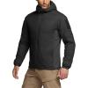 CQR Men’s Lightweight Insulated Jacket, Windproof Packable Water Resistant Warm Active Coat for Hiking Work Outdoor Tactical(Lightweight Black)