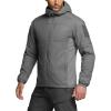 CQR Men’s Lightweight Insulated Jacket, Windproof Packable Water Resistant Warm Active Coat for Hiking Work Outdoor Tactical(Lightweight Charcoal)