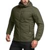 CQR Men’s Lightweight Insulated Jacket, Windproof Packable Water Resistant Warm Active Coat for Hiking Work Outdoor Tactical(Veil Soil Green)