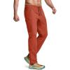 CQR Men’s Lightweight Vent Hiking Pants, Water-Resistant & Breathable Sports Outdoor Athletic Pants with Elastic Waist(Ascend Crux Burnt Orange)