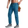 CQR Men’s Lightweight Vent Hiking Pants, Water-Resistant & Breathable Sports Outdoor Athletic Pants with Elastic Waist(Ascend Peak Glaucous)