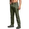 CQR Men’s Quick Dry Tactical Pants, Water Resistant Outdoor Pants, Lightweight Stretch Cargo Work Hiking Pants(Rocky Z Fuscous Green)