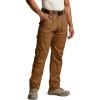 CQR Men’s Quick Dry Work Pants, Water Resistant Outdoor Tactical Pants, Lightweight Stretch Cargo Hiking Pants(Dura Flex Pants Copper Brown)