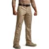 CQR Men’s Quick Dry Work Pants, Water Resistant Outdoor Tactical Pants, Lightweight Stretch Cargo Hiking Pants(Duratex Pants Khaki)