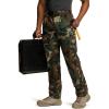 CQR Men’s Quick Dry Work Pants, Water Resistant Outdoor Tactical Pants, Lightweight Stretch Cargo Hiking Pants(Print Work Pants Woodland Olive)