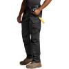 CQR Men’s Quick Dry Work Pants, Water Resistant Outdoor Tactical Pants, Lightweight Stretch Cargo Hiking Pants(Work Pants Black)