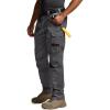 CQR Men’s Quick Dry Work Pants, Water Resistant Outdoor Tactical Pants, Lightweight Stretch Cargo Hiking Pants(Work Pants Charcoal)
