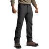 CQR Men’s Softshell Fleece Lined Winter Hiking Pants, Water Resistant Insulated Thermal, Outdoor Tactical Warm Snow Ski Pants(Recon Black)