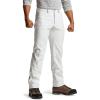 CQR Men’s Softshell Fleece Lined Winter Hiking Pants, Water Resistant Insulated Thermal, Outdoor Tactical Warm Snow Ski Pants(Recon White)