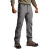 CQR Men’s Softshell Fleece Lined Winter Hiking Pants, Water Resistant Insulated Thermal, Outdoor Tactical Warm Snow Ski Pants(Recon Zen Grey)
