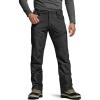 CQR Men’s Softshell Fleece Lined Winter Hiking Pants, Water Resistant Insulated Thermal, Outdoor Tactical Warm Snow Ski Pants(Teton Alpha Black)