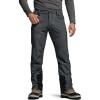 CQR Men’s Softshell Fleece Lined Winter Hiking Pants, Water Resistant Insulated Thermal, Outdoor Tactical Warm Snow Ski Pants(Teton Alpha Charcoal)