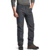 CQR Men’s Softshell Fleece Lined Winter Hiking Pants, Water Resistant Insulated Thermal, Outdoor Tactical Warm Snow Ski Pants(Teton Charcoal)