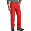 CQR Men’s Softshell Fleece Lined Winter Hiking Pants, Water Resistant Insulated Thermal, Outdoor Tactical Warm Snow Ski Pants(Teton Rescue Orange)