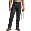 CQR Men’s Utility Flex Cargo Pants, Classic-Fit Casual Stretch Work Pants, Water Resistant Lightweight Tactical Hiking Pants(Negotiator Black)