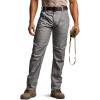 CQR Men’s Utility Flex Cargo Pants, Classic-Fit Casual Stretch Work Pants, Water Resistant Lightweight Tactical Hiking Pants(Negotiator Stone)