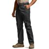 CQR Men’s Utility Flex Cargo Pants, Classic-Fit Casual Stretch Work Pants, Water Resistant Lightweight Tactical Hiking Pants(Sentinel Black)