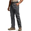 CQR Men’s Utility Flex Cargo Pants, Classic-Fit Casual Stretch Work Pants, Water Resistant Lightweight Tactical Hiking Pants(Sentinel Charcoal)
