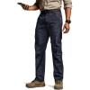 CQR Men’s Utility Flex Cargo Pants, Classic-Fit Casual Stretch Work Pants, Water Resistant Lightweight Tactical Hiking Pants(Tac Operator Navy)