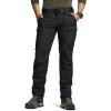 CQR Women’s Flex Stretch Tactical Pants, Water Resistant Ripstop Cargo Work Pants with Pockets for Outdoor & Hiking(Captain Black)