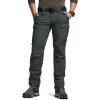 CQR Women’s Flex Stretch Tactical Pants, Water Resistant Ripstop Cargo Work Pants with Pockets for Outdoor & Hiking(Captain Carbon Grey)
