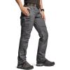 CQR Women’s Flex Stretch Tactical Pants, Water Resistant Ripstop Cargo Work Pants with Pockets for Outdoor & Hiking(Vanguard Charcoal)