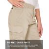 CQR Kids Youth Hiking Cargo Pants, UPF 50+ Quick Dry Convertible Zip Off Pants, Outdoor Camping Pants(Convertible Khaki)