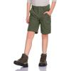 CQR Kids Youth Hiking Cargo Pants, UPF 50+ Quick Dry Convertible Zip Off Pants, Outdoor Camping Pants(Shenah Trek Army Green)