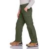 CQR Kids Youth Hiking Cargo Pants, UPF 50+ Quick Dry Convertible Zip Off Pants, Outdoor Camping Pants(Shenah Trek Army Green)