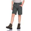 CQR Kids Youth Hiking Cargo Pants, UPF 50+ Quick Dry Convertible Zip Off Pants, Outdoor Camping Pants(Shenah Trek Carbon Grey)
