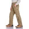 CQR Kids Youth Hiking Cargo Pants, UPF 50+ Quick Dry Convertible Zip Off Pants, Outdoor Camping Pants(Shenah Trek Cougar)