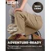 CQR Kids Youth Hiking Cargo Pants, UPF 50+ Quick Dry Convertible Zip Off Pants, Outdoor Camping Pants(Shenah Trek Cougar)
