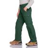 CQR Kids Youth Hiking Cargo Pants, UPF 50+ Quick Dry Convertible Zip Off Pants, Outdoor Camping Pants(Shenah Trek Jade Green)
