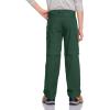 CQR Kids Youth Hiking Cargo Pants, UPF 50+ Quick Dry Convertible Zip Off Pants, Outdoor Camping Pants(Shenah Trek Jade Green)