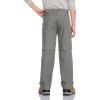 CQR Kids Youth Hiking Cargo Pants, UPF 50+ Quick Dry Convertible Zip Off Pants, Outdoor Camping Pants(Shenah Trek Sage)