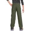 CQR Kids Youth Hiking Cargo Pants, UPF 50+ Quick Dry Convertible Zip Off Pants, Outdoor Camping Pants(Shenah Venture Army Green)
