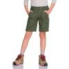 CQR Kids Youth Hiking Cargo Pants, UPF 50+ Quick Dry Convertible Zip Off Pants, Outdoor Camping Pants(Shenah Venture Army Green)