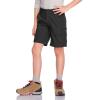 CQR Kids Youth Hiking Cargo Pants, UPF 50+ Quick Dry Convertible Zip Off Pants, Outdoor Camping Pants(Shenah Venture Black)