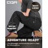 CQR Kids Youth Hiking Cargo Pants, UPF 50+ Quick Dry Convertible Zip Off Pants, Outdoor Camping Pants(Shenah Venture Black)