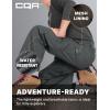 CQR Kids Youth Hiking Cargo Pants, UPF 50+ Quick Dry Convertible Zip Off Pants, Outdoor Camping Pants(Shenah Venture Carbon Grey)