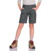 CQR Kids Youth Hiking Cargo Pants, UPF 50+ Quick Dry Convertible Zip Off Pants, Outdoor Camping Pants(Shenah Venture Carbon Grey)