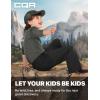 CQR Kids Youth Hiking Cargo Pants, UPF50+ Quick Dry Outdoor Camping Pants(Shenah Trail Black)