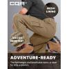 CQR Kids Youth Hiking Cargo Pants, UPF50+ Quick Dry Outdoor Camping Pants(Shenah Trail Cougar)
