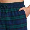 CQR Men’s 100% Cotton Plaid Flannel Pajama Pants, Brushed Soft Lounge & Sleep PJ Bottoms with Pockets(Flannel Pajama Black Watch)