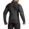 CQR Men’s Combat Shirt Tactical 1/4 Zip Long Sleeve Military BDU Shirts Camo EDC Top with Pockets(Raider Charcoal)